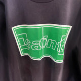 saint m t shirts  s.m vintage letter graphic crew neck pullover short sleeve top - wholesale