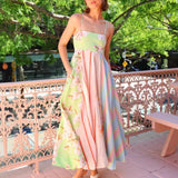 Women's dress - in stock - european & american style - cross-border e-commerce - aliexpress & independent website - sexy spaghetti strap - graffiti print - maxi dress - women's