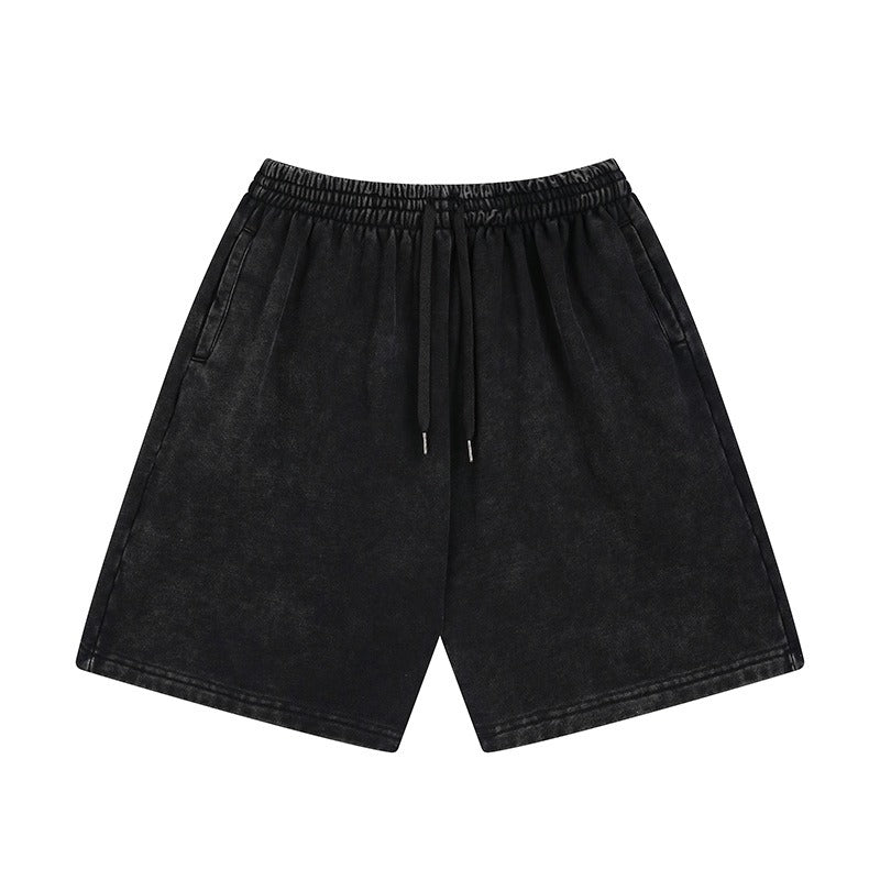 Saint m t pants spring/summer s.m washed, distressed, brushed, casual, loose-fit shorts - wholesale single piece