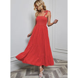 Women's dress - in-house photography, spring/summer export, european & american style, strappy bandeau jacquard dress, sexy & spicy