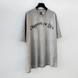 saint m t shirts  s.m. flame skull graphic crewneck pullover t-shirt - wholesale
