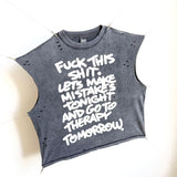 saint m t shirts  s.m. "live in the moment" limited edition pullover casual tank top - wholesale