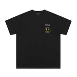 Drew house t-shirt - spring/summer - d@ew smiley face embroidered letter crew neck short sleeve
