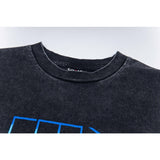 saint m t shirts  s.m washed & distressed collection crew neck pullover short sleeve tee