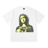 saint m t shirts  s.m. "thorny goddess" graphic crewneck pullover tee - wholesale