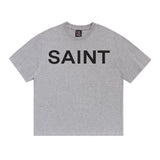 saint m t shirts  s.m vintage high street casual crew neck pullover short sleeve tee - wholesale