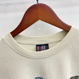 saint m t shirts  s.m letter print crew neck pullover short sleeve top - wholesale