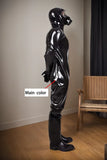 Men Latex Catsuits Heavy Hazmat Hood
