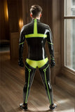 Man Latex Catsuits Tron Gen Shoulder Zipper
