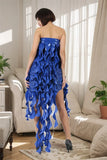 Women Latex Dress In A Twist Halter Neck