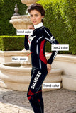 Women Latex Catsuits Moto Suit black SIAMESE cosplay