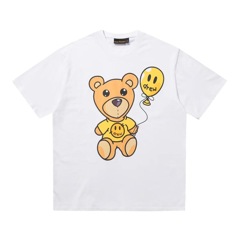 Drew house t-shirt - spring/summer european and american streetwear brand - d@ew bear balloon graphic short sleeve tee - wholesale single piece