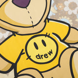 Drew house t-shirt - spring/summer d@ew cartoon floral bear graphic crew neck pullover short sleeve
