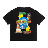 saint m t shirts  s.m. madonna and child earth vintage print short sleeve tee - wholesale