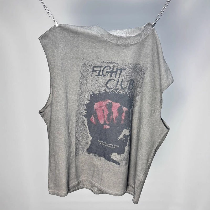 saint m t shirts  s.m. fight club crewneck pullover tank top