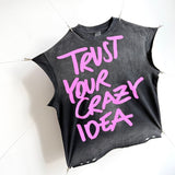 saint m t shirts  s.m letter print limited edition pullover casual tank top - wholesale