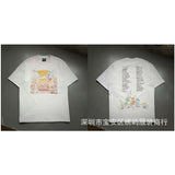 saint m t shirts  s.m cartoon series graphic crewneck pullover short sleeve t-shirt - wholesale