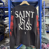 Saint m hoodie - autumn/winter s.m. skull throne graphic crewneck pullover long sleeve - wholesale