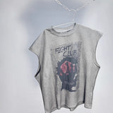 saint m t shirts  s.m. fight club crewneck pullover tank top
