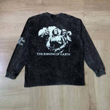 Saint m hoodie - autumn/winter s.m. skull band graphic crewneck pullover long sleeve - wholesale