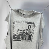 saint m t shirts  s.m collaboration band graphic crew neck short sleeve t-shirt - wholesale