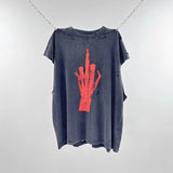 saint m t shirts  s.m abstract art pattern crew neck pullover tank top - wholesale