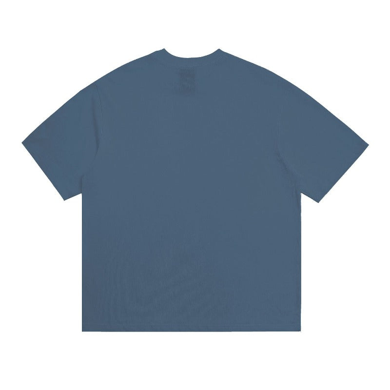 saint m t shirts  s.m vintage print crew neck pullover short sleeve top - wholesale