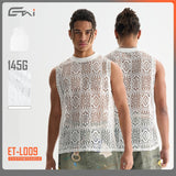 Etai men's apparel summer casual men's openwork mesh tank top - youthful, sporty, trendy, and cool men's vest