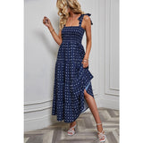 Women's dress - self-produced photos - amazon & wish cross-border - spring sexy backless printed vacation style cami dress