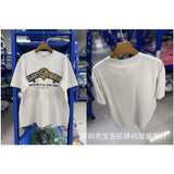 saint m t shirts  s.m cartoon print crew neck pullover short sleeve top - wholesale
