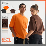Etai men's apparel cross-border trendy brand short-sleeve solid color t-shirt - high-quality pure cotton men's crew neck undershirt
