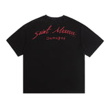 saint m t shirts  s.m cartoon series graphic crewneck pullover short sleeve t-shirt - wholesale