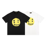 Drew house t-shirt - spring/summer - d@ew foamed smiley face graphic crew neck short sleeve tee