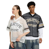 Etai men's apparel trendy v-neck mesh cropped jersey t-shirt for men and teens - sporty boxy fit short sleeve tee
