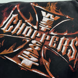 saint m t shirts  s.m flame letter graphic crew neck pullover short sleeve t-shirt - wholesale