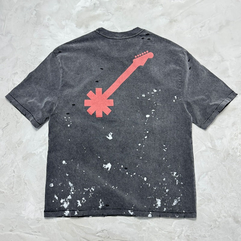 saint m t shirts  s.m collaboration series graphic print crew neck pullover short sleeve t-shirt - wholesale
