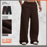 Etai men's clothing relaxed fit heavyweight wide-leg sweatpants - men's trendy brand autumn collection - men's casual pants