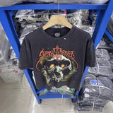 saint m t shirts  s.m skull monkey graphic crew neck short sleeve tee