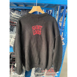 Saint m t sweater - autumn/winter s.m rose skull hand-painted pullover crewneck sweater - wholesale