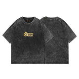 Drew house t-shirt - spring/summer d@ew rubber stripe letter graphic washed vintage short sleeve - wholesale