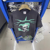 saint m t shirts  s.m. free skull graphic crewneck pullover short sleeve t-shirt - wholesale