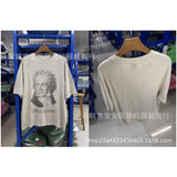 saint m t shirts  s.m cartoon print crew neck pullover short sleeve top - wholesale
