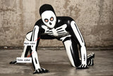Man Latex Catsuits Scary Skeleton Full Body Unisex