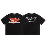 saint m t shirts  s.m vintage washed distressed crew neck pullover short sleeve top - wholesale