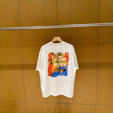 saint m t shirts  s.m clown print crew neck pullover short sleeve top - wholesale