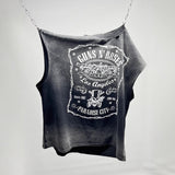 saint m t shirts  s.m guns n' roses graphic crewneck pullover tank top - wholesale