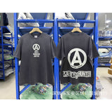 saint m t shirts  s.m cartoon print crew neck pullover short sleeve top - wholesale
