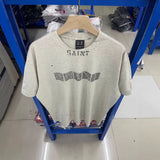 saint m t shirts  s.m collaboration graffiti graphic crewneck t-shirt - wholesale