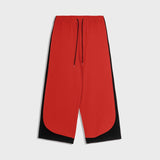 Etai men's clothing | trendy color block oversized tracksuit set - men's casual high neck jacket & wide leg pants - spring/autumn outfit