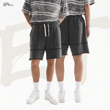 Etai men's clothing high-quality big pocket trendy men's casual shorts retro washed split hem cotton shorts